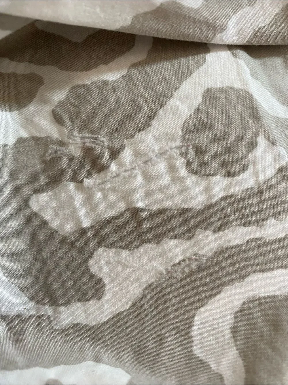 Potter Barn Neutral Ikat Print Fitted Twin Sheet Set